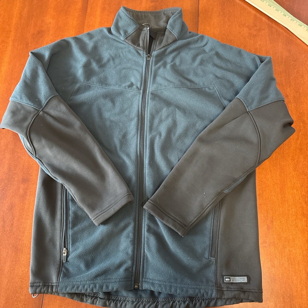 REI Men's Charcoal and Black Performance Jacket